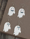 2 Piece Alloy Acrylic Ghost Dangle Earrings