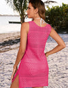 Openwork Wide Strap Cover-Up Dress