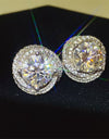 6 Carat Moissanite 925 Sterling Silver Earrings