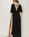 HYFVE Tie Back Maxi Split Cover Up Dress