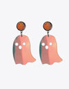 Ghost Shape Acrylic Dangle Earrings