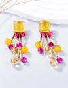 Acrylic Bead Dangle Earrings