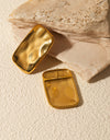 18K Gold-Plated Square Earrings