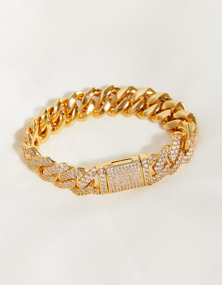 Alloy Inlaid Zircon Bracelet