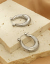 Titanium Steel Hoop Earrings