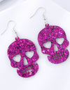 Acrylic Skull Drop Earrings