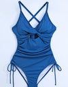 Cutout V-Neck Spaghetti Strap One-Piece Swimwear