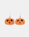 Acrylic Alloy Pumpkin Shape Earrings