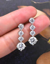 4 Carat Moissanite 925 Sterling Silver Earrings