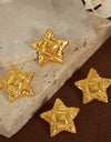 Titanium Steel Star Stud Earrings