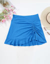 Ruched Elastic Waist Swim Skirt