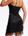 Sequin V-Neck Wrap Cami Dress