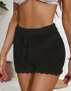 Drawstring Cutout Swim Shorts