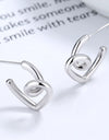 Alloy Irregular Heart Earrings