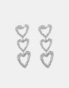 Titanium Steel Heart Earrings