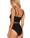 Color Block Spaghetti Strap Two-Piece Swim Set