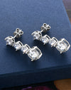 4 Carat Moissanite 925 Sterling Silver Earrings