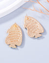 Alloy Bead Fish Shape Stud Earrings