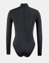 Mock Neck Long Sleeve One-Piece Swimwear