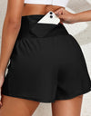 Pocketed High Waist Swim Shorts