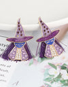 Witch Rhinestone Alloy Earrings