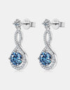 1 Carat Moissanite 925 Sterling Silver Earrings