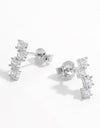 925 Sterling Silver Inlaid Zircon Stud Earrings