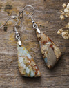 Emperor-Stone Geometric Earrings