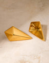 Stainless Steel 18K Gold-Plated Geometric Earrings