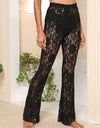 Lace High Waist Swim Pants