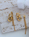 Titanium Steel Chain Shape Earrings