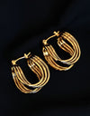 U-Shaped Hoop Earrings