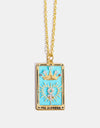 Tarot Card Pendant Stainless Steel Necklace