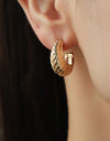 Gold-Plated Stud Earrings