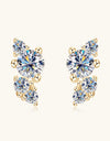 925 Sterling Silver Moissanite Stud Earrings