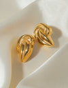 18K Gold-Plated Stud Earrings