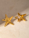 Stainless Steel Star Shape Earrings