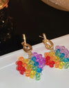 Contrast Crystal Bead Earrings