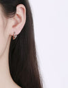 Alloy Irregular Heart Earrings