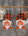 Wooden Dwarfs Pumpkin Dangle Earrings