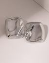 Stainless Steel Square Stud Earrings