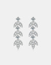 925 Sterling Silver Moissanite Leaf Earrings