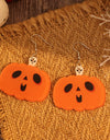 Acrylic Alloy Pumpkin Shape Earrings