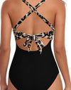 Tied Crisscross Cutout One-Piece Swimwear