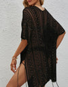 Openwork V-Neck Short Sleeve Cover Up