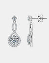 1 Carat Moissanite 925 Sterling Silver Earrings