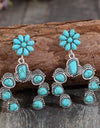 Artificial Turquoise Alloy Dangle Earrings