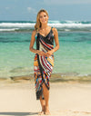 Printed Spaghetti Strap Cover Up