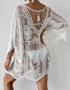 Lace Round Neck Cover-Up