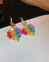 Contrast Crystal Bead Earrings